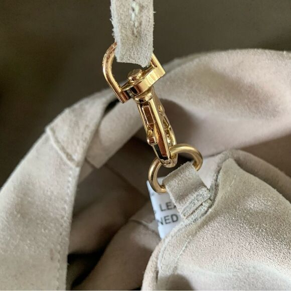 HAUTE HIPPIE Festival Hobo Suede Leather Bag Set Taupe - Picture 10 of 16